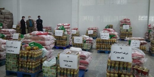 مرکز خیریه امید صباح ۱۵۰۰۰ بسته معیشتی در گلستان توزیع می‌کند